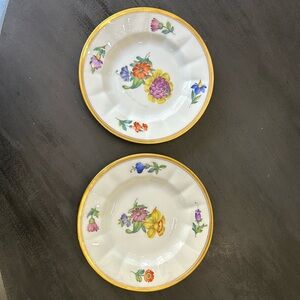 2 Very Rare Vintage 30’s-50’s Royal Copenhagen Denmark cake plates